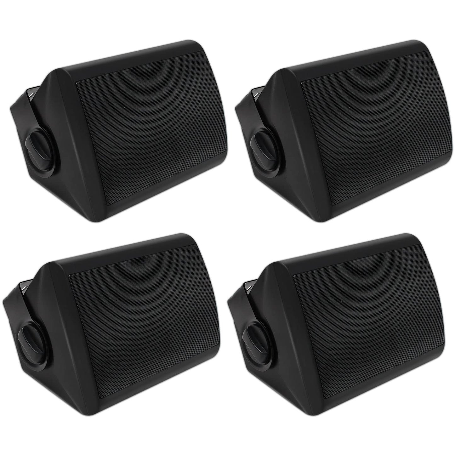 Herdio Bocinas para Exterior,5.25 Pulgadas, 600W Altavoces para Exteriores, Resistente al Agua, Adecuado para el hogar, Patio, Terraza,Patio Trasero (4 Altavoces,Negros)