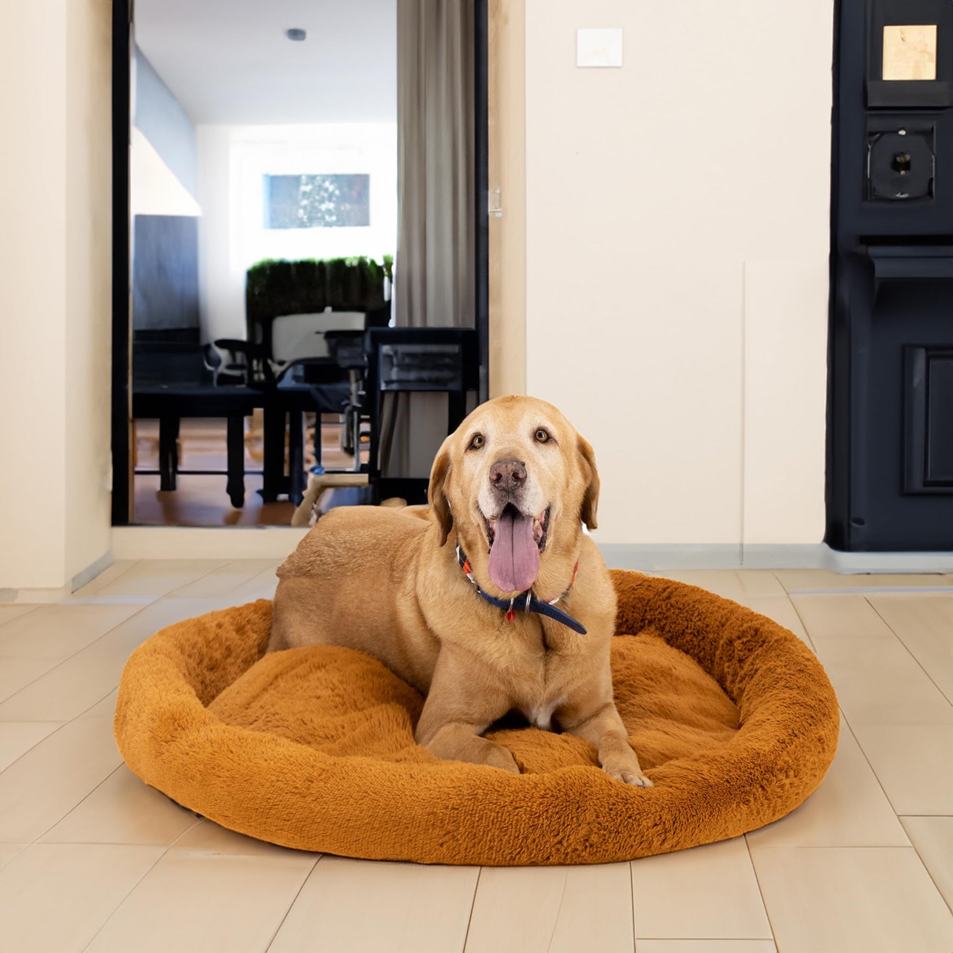 Cama para Perro Hills Beige Tipo Dona Anti Estrés XX-Large