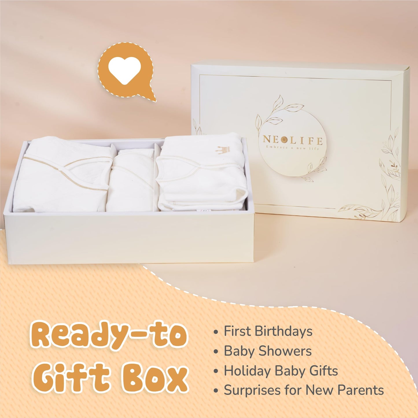 Juego de 20 piezas de conejo de algodón orgánico de invierno para bebé, cesta de lujo para baby shower, artículos esenciales para recién nacidos, unisex, 0-6 meses