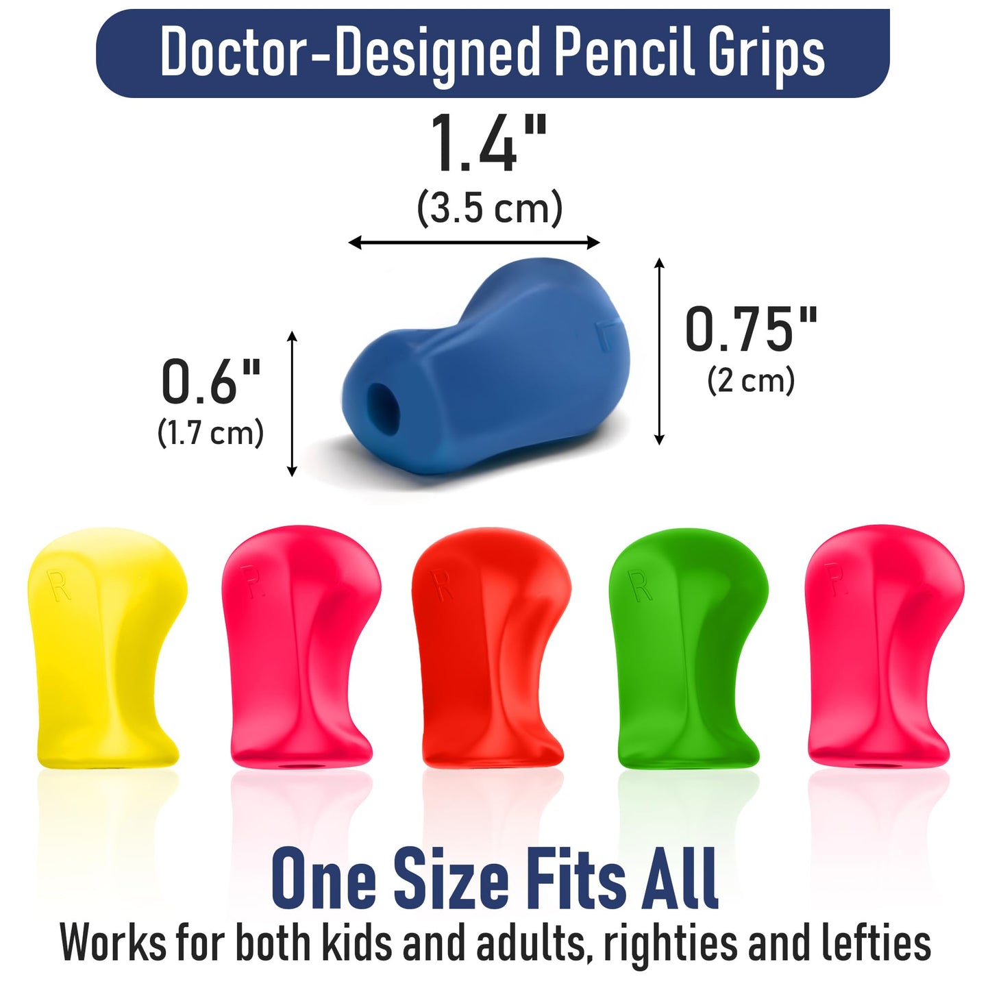 Soporte Ergonómico para Escritura The Pencil Grip Neón 6 Unidades