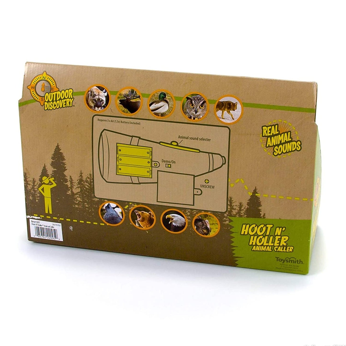 Cuerno de Juguete Toysmith Outdoor Discovery Llamada de Animales Hoot-N-Hollar para Niños y Niñas