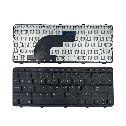 Teclado de Repuesto LXDDP Negro para Portátil HP ProBook 640 G1 645 G1 Diseño EE. UU. Con Marco