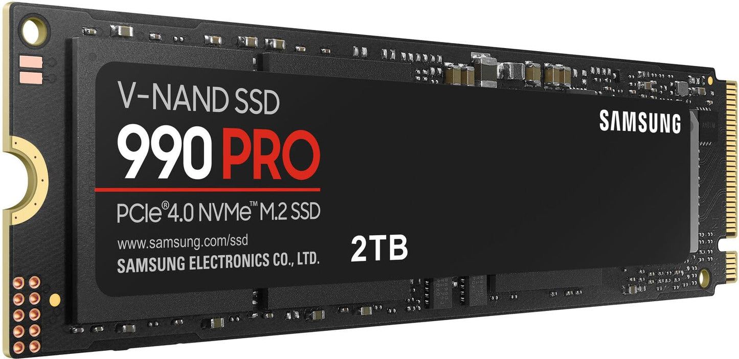 Samsung Serie 990 Pro - 2TB PCIe Gen4. X4 NVMe 2.0c - SSD Interno M.2 (MZ-V9P2T0B/AM)