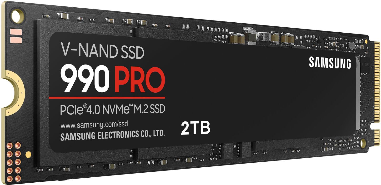 Samsung Serie 990 Pro - 2TB PCIe Gen4. X4 NVMe 2.0c - SSD Interno M.2 (MZ-V9P2T0B/AM)