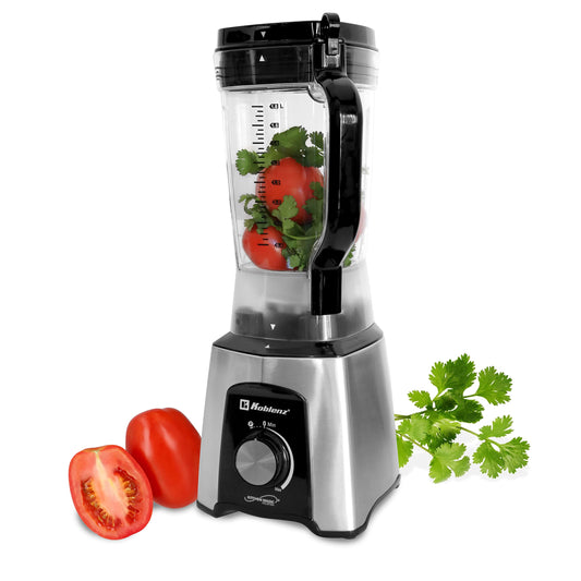Licuadora Koblenz Multi Speed con Vaso de Plástico de 2L de Capacidad que No Guarda Olores, Control de Perilla de Velocidad con Función de Pulso, 1200 W, Smoothies, (LKM-6529 VVI)