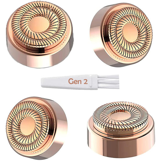 Cabezales de repuesto para depilación facial impecables, cabezales de repuesto para mujeres, compatibles con el removedor de vello facial impecable, cabezales de repuesto de doble halo Gen 2