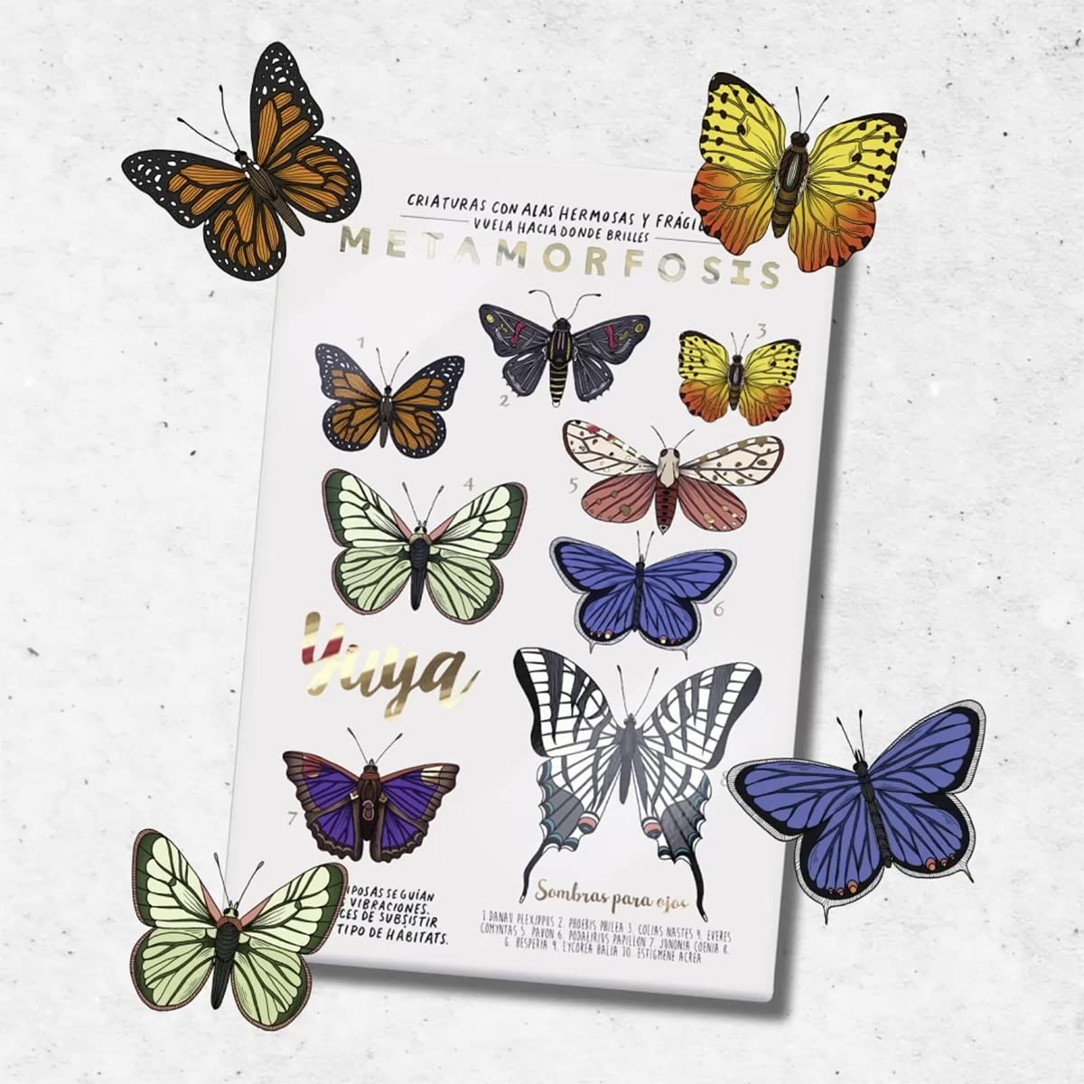 Yuya - Republic Cosmetics Set de Sombras "Metamorfosis" con 18 tonos.