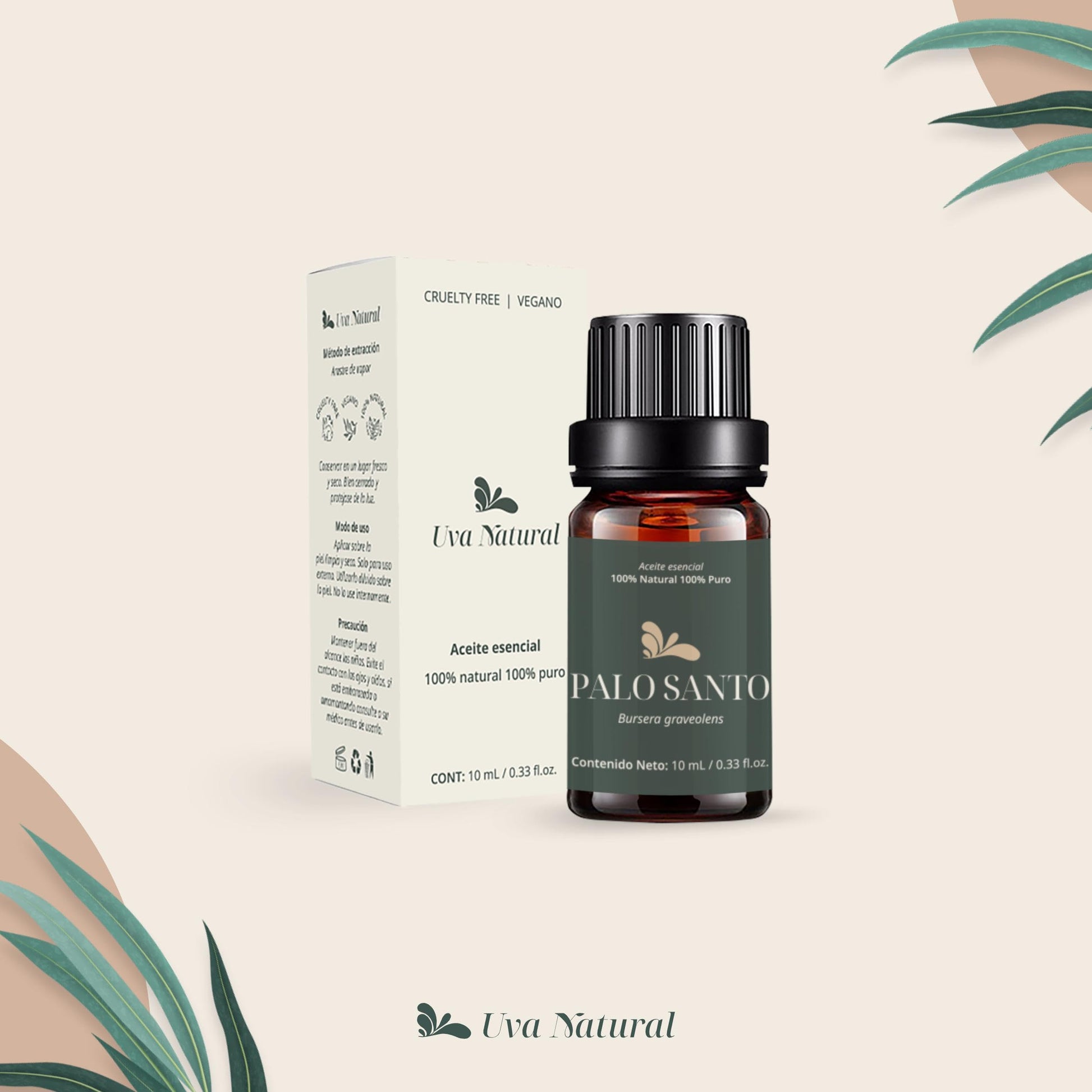 Aceites Esenciales Aromaterapia Palo Santo UVa Natural 100% para Difusores y Humidificadores con Caja de Regalo Exquisita