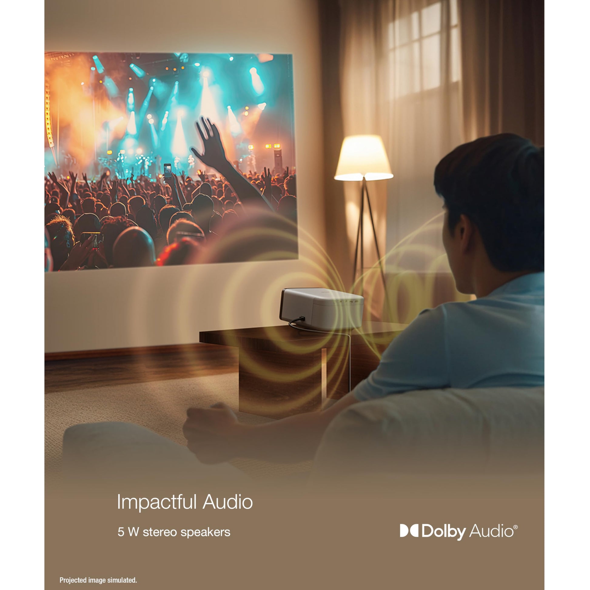 Proyector Láser Epson EpiqVision Mini EF21 Verde Inteligente Portátil 1080p HDR Cine en Casa