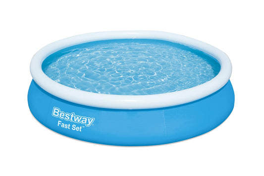 Alberca inflable red azul Fast Set con bomba y filtro, medidas 12´X 30" / 3.66mX76cm, Capacidad 5,377 lts