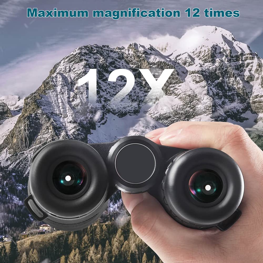 Funight Binoculares 12x42, Prismas BAK-4, Enfoque Manual, Resistentes al Agua, Perfectos para Senderismo y Observación de Estrellas
