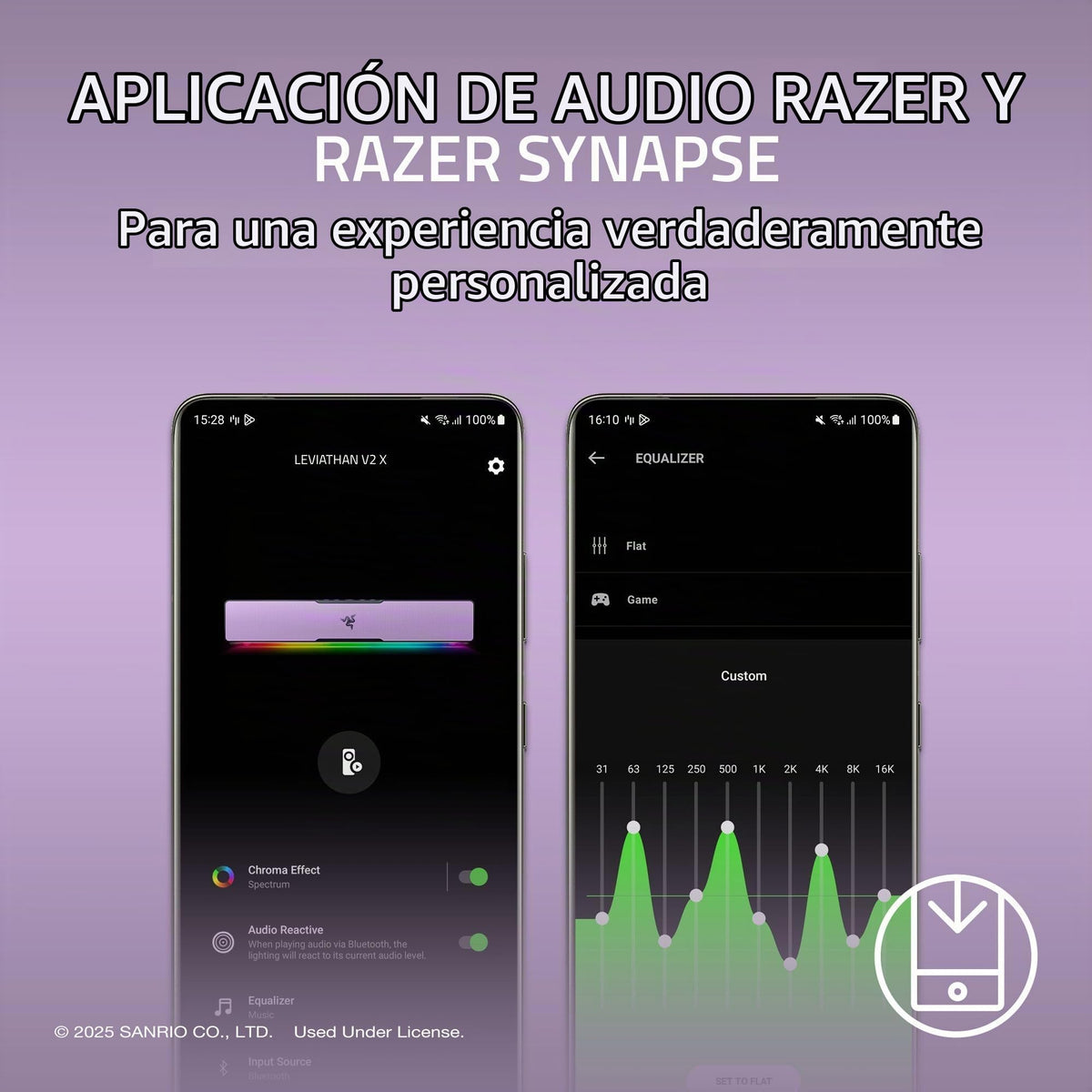 Barra de Sonido Razer Leviathan V2 X Kuromi Edition