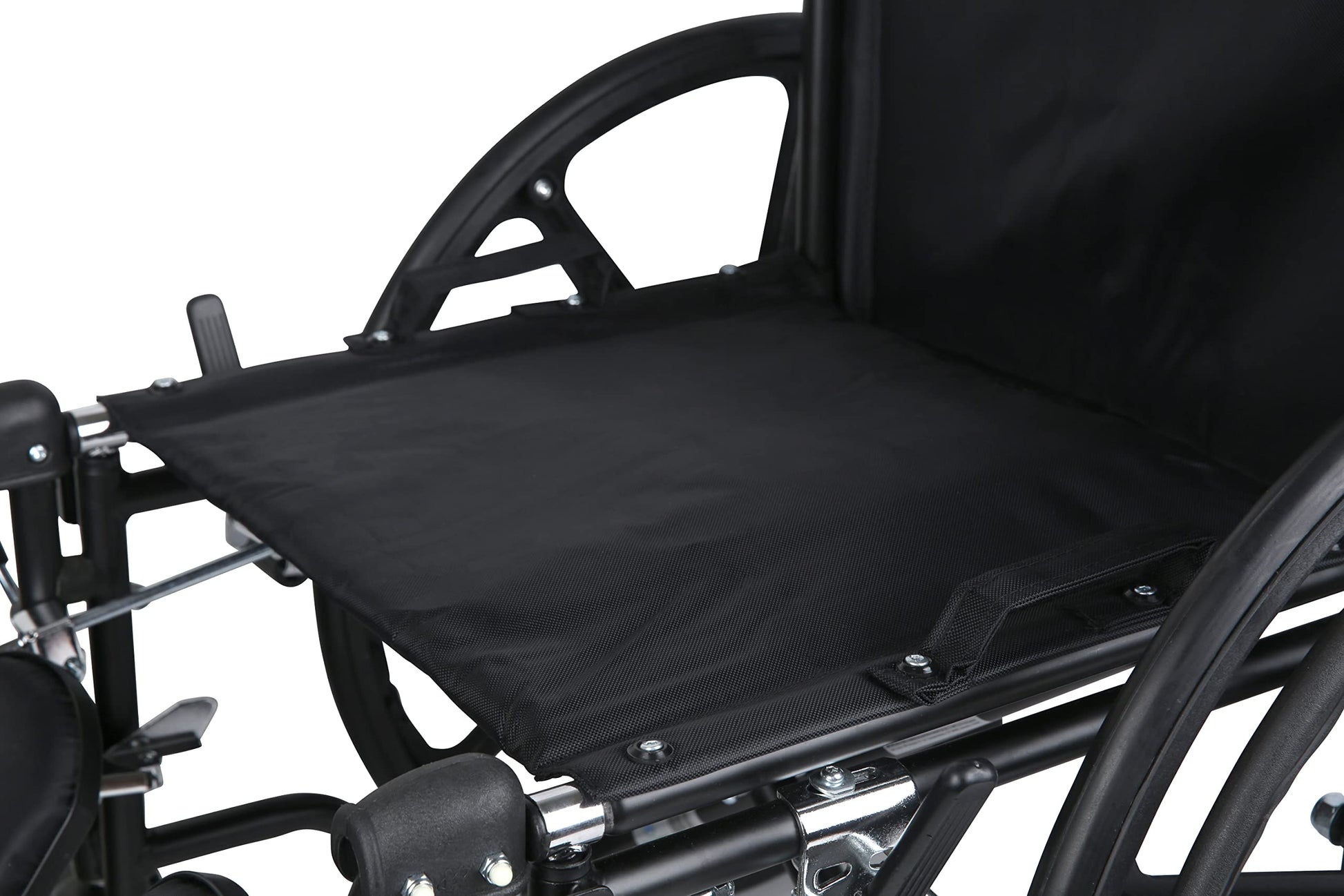 CUSTOM MEDICAL Silla de Ruedas de Lujo Folding Brazo Abatible Tipo Escritorio con Elevapiernas Ajustables y Desmontables Negro