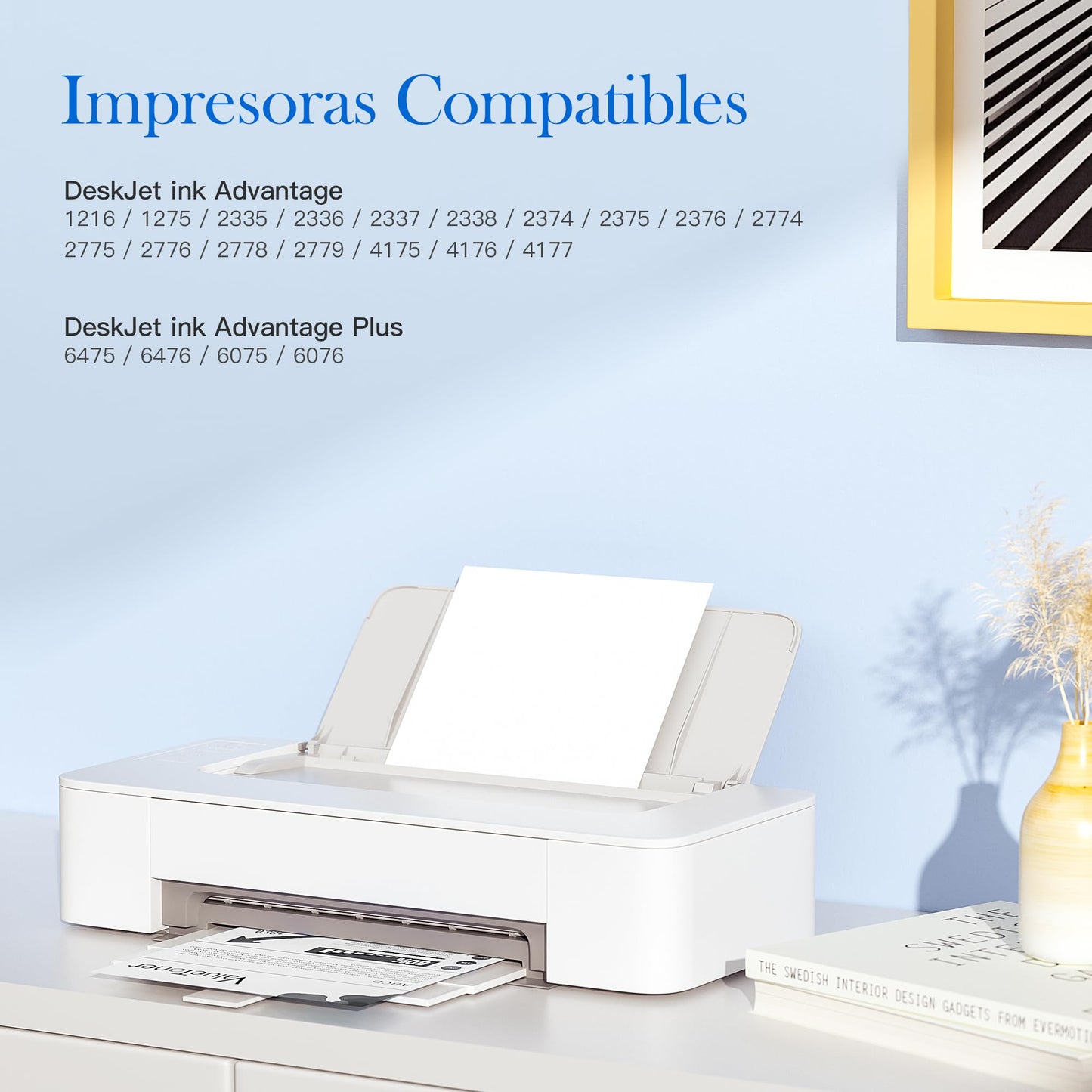 Cartucho de Tinta Valuetoner Negro Mayor Capacidad Compatible con HP 667XL para DeskJet Ink Advantage y DeskJet Plus