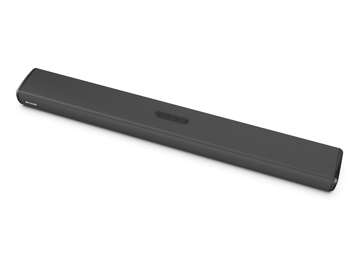 Barra de Sonido Aiwa Negro Bluetooth 2.0 CH con LED y HDMI Sonido Potente Diseño Slim para TV