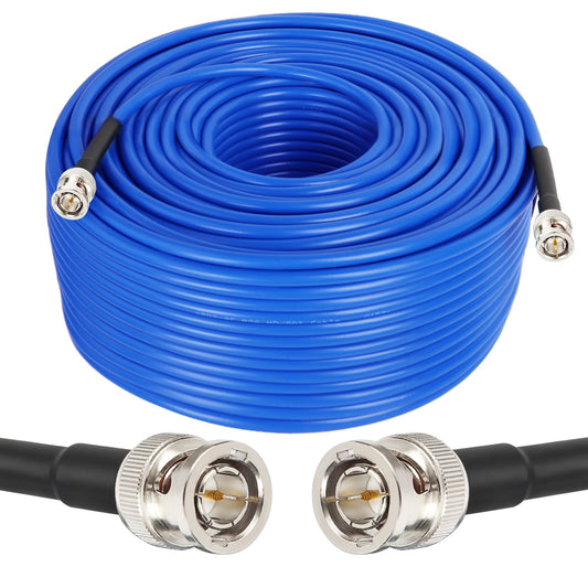 XRDS -RF Cable SDI 12G 300FT, Cables de Video SDI 3G/6G/12G 75ohm Cable Macho BNC Soporta HD-SDI/3G/6G-SDI/4K/8K para Convertidor de Cámara de Seguridad de Video
