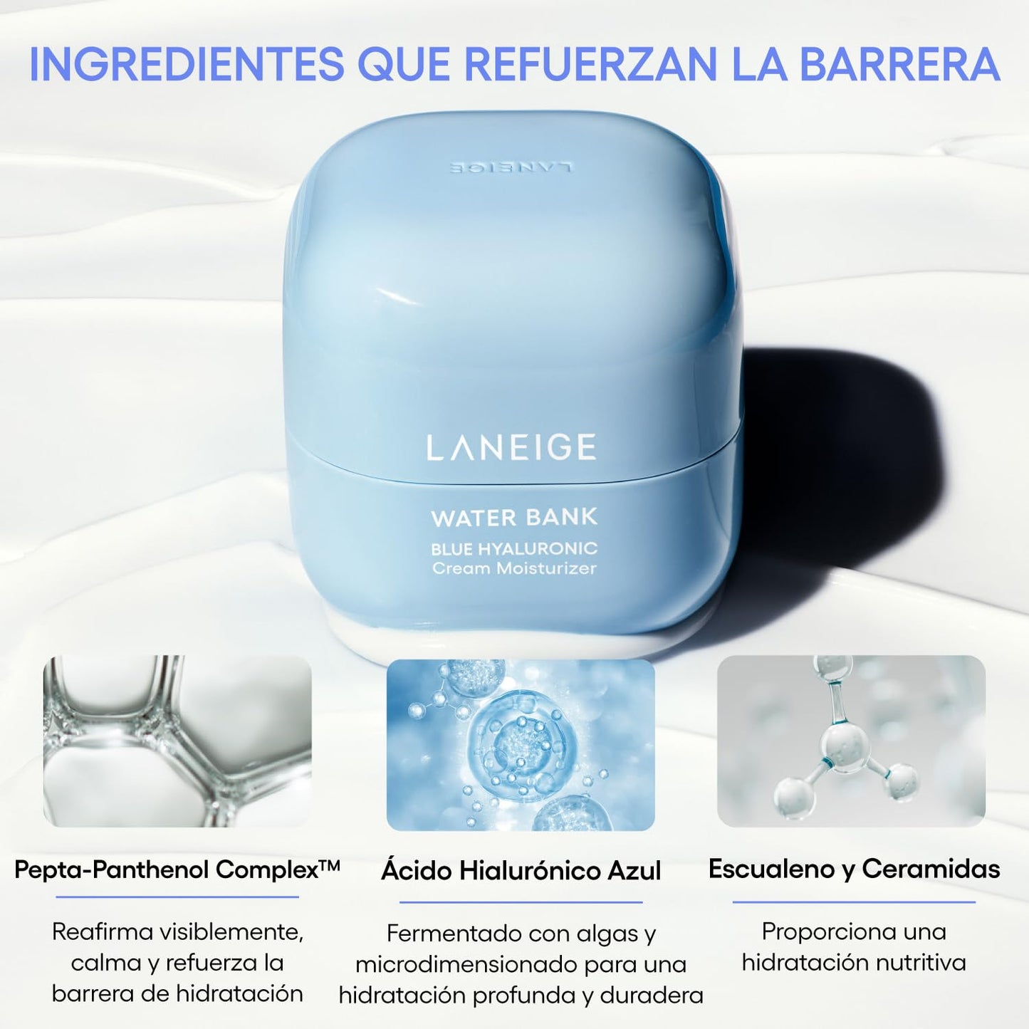 LANEIGE Water Bank Blue Hyaluronic Cream Moisturizer Mini (Crema Hidratante)