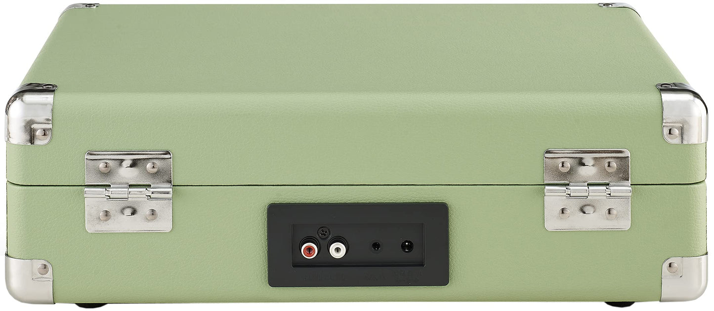 Crosley CR8005F-MT Cruiser Plus - Tocadiscos de 3 velocidades, Bluetooth, Color Verde