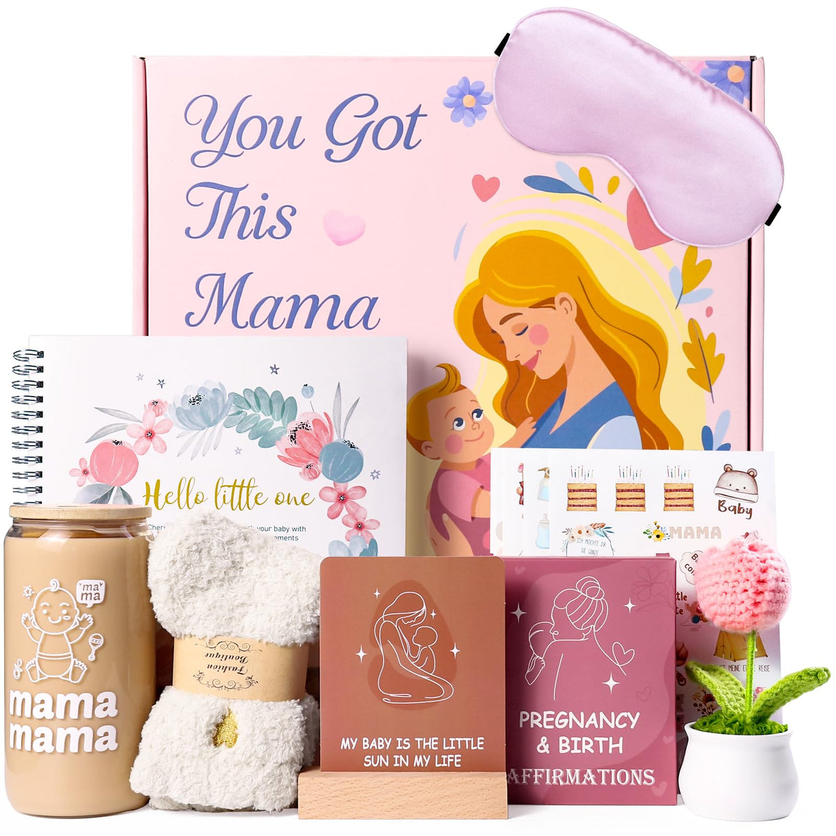 Caja de Regalo JALEBRO Cesta de Regalo para Mamá Futuras Madres y Posparto para Mujer