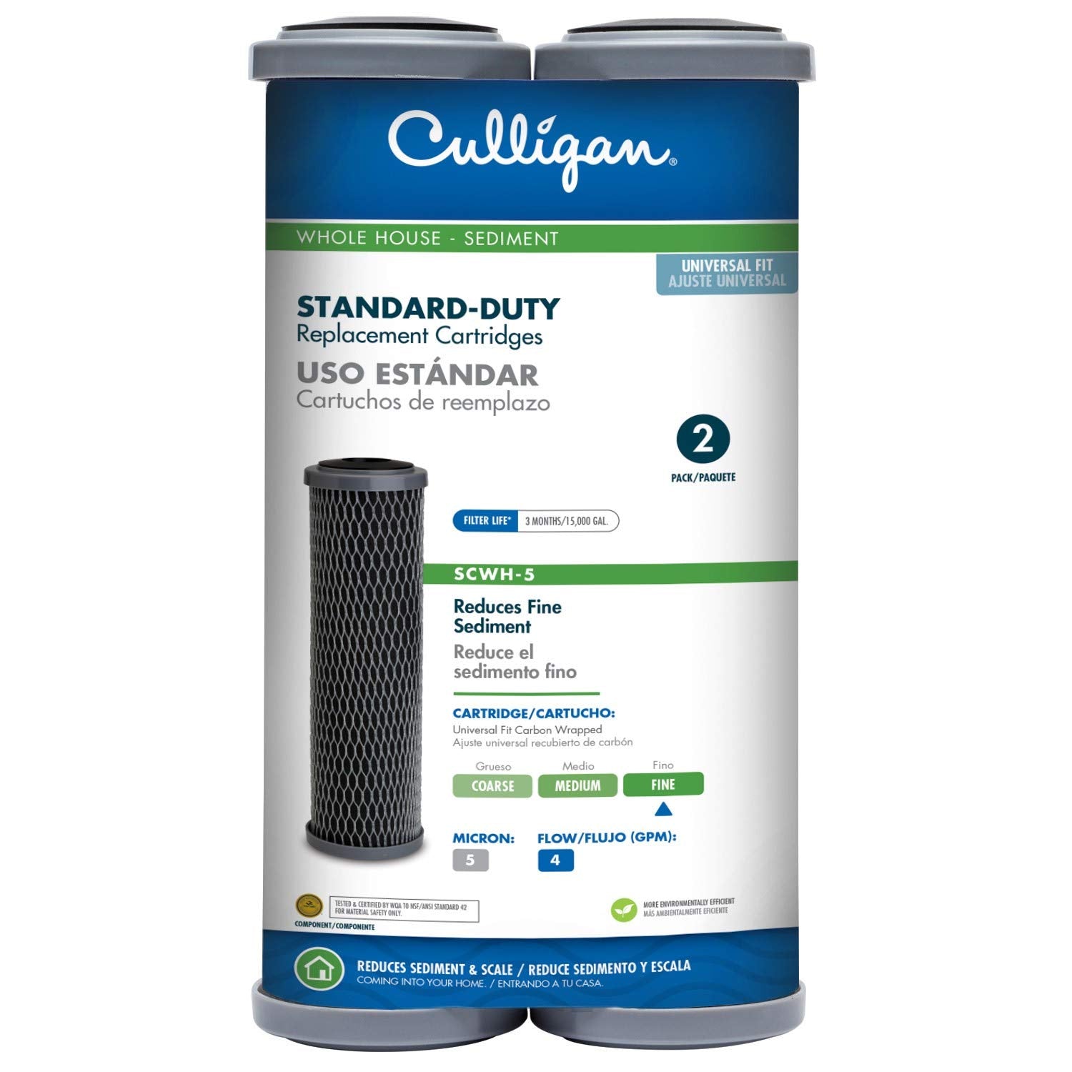 Culligan SCWH-5 Water Filter Cartridge, White
