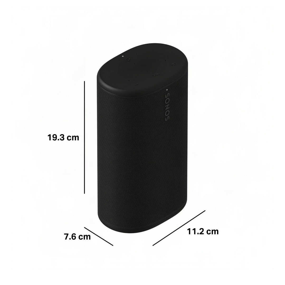 Bocina Portátil Sonos Negro Sonido Estéreo Bluetooth WiFi 24 Horas Compatible con Alexa