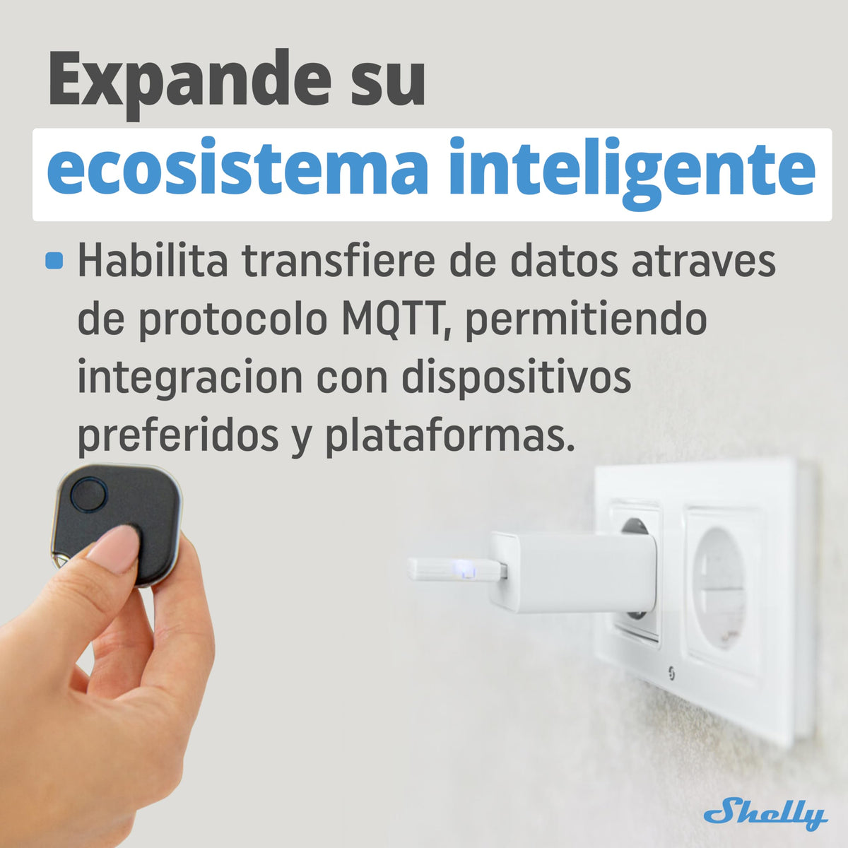 Pasarela WiFi Bluetooth Shelly BLU Gateway USB-A Compatible con Alexa y Google Home Domótica Extensor de Alcance WiFi Sin Cables