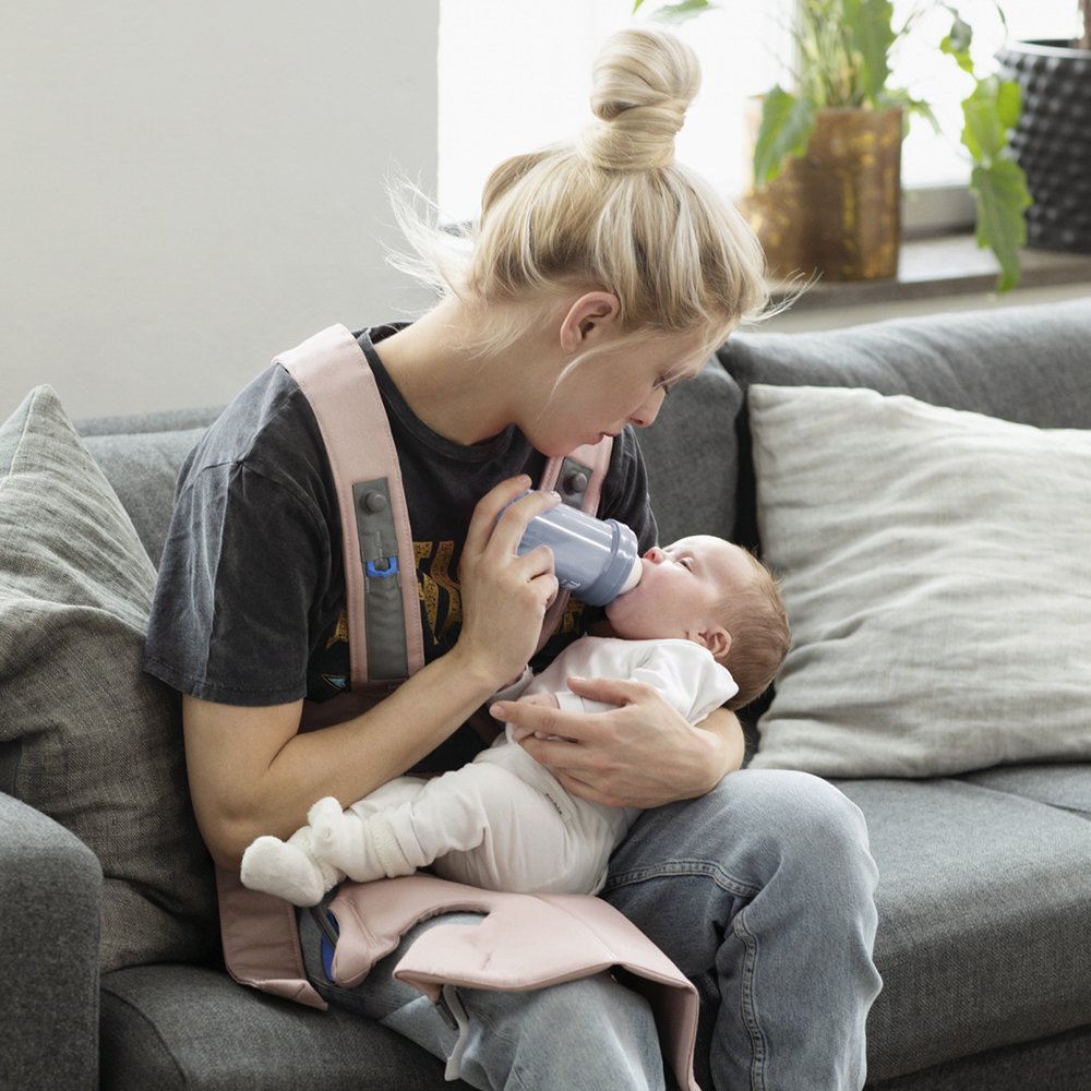 Babybjorn - Mini portabebés, Algodón, Rosado (Dusty Pink)