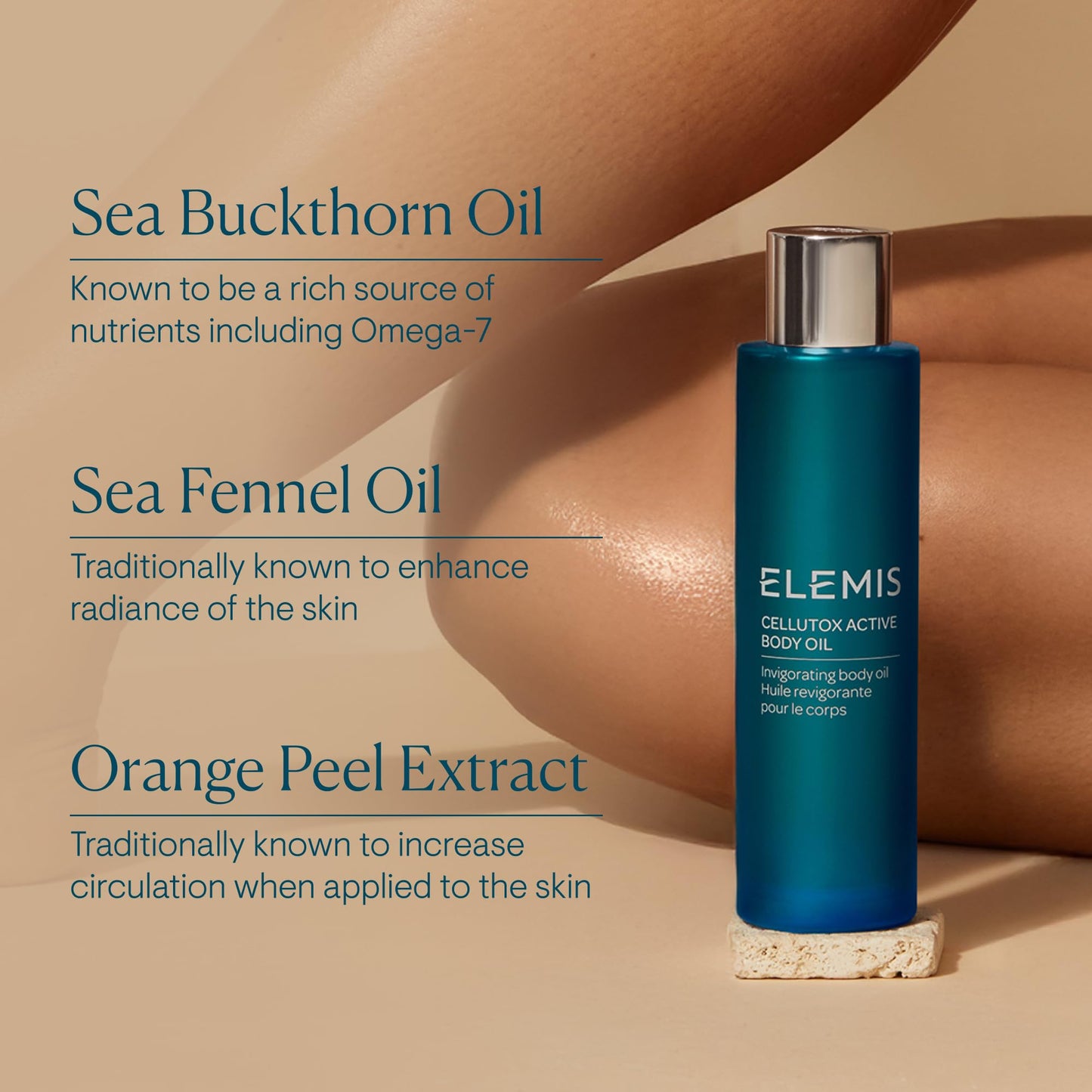 Elemis Cellutox Aceite corporal activo, celulitis y aceite de limpieza corporal, 3.3 fl. oz.