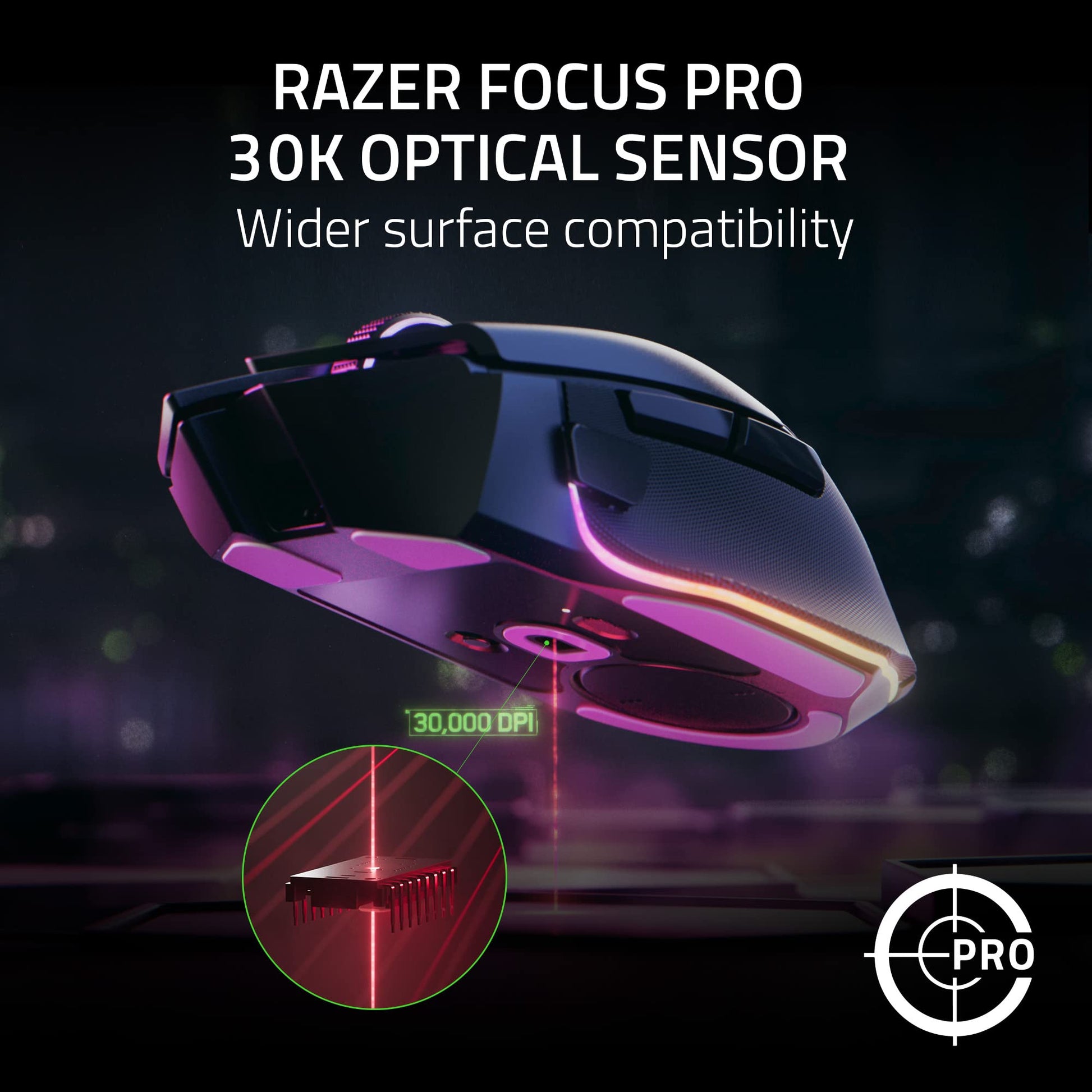 Mouse Ergonomico Inalambrico Razer Basilisk V3 Pro Personalizable para Juegos Reacondicionado