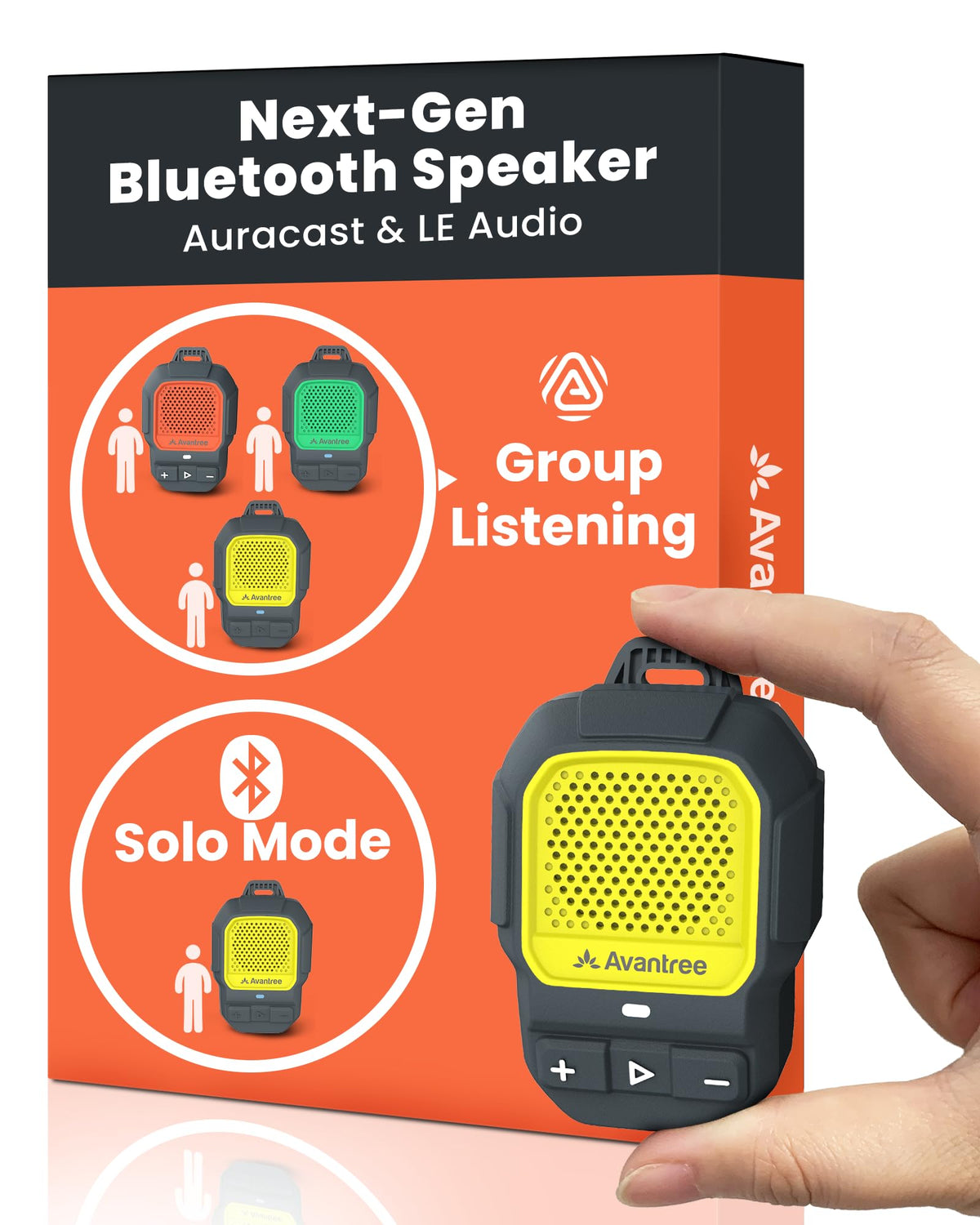 Altavoz Bluetooth Portátil Avantree Azul con Auracast e IP67 Impermeable para Hombre