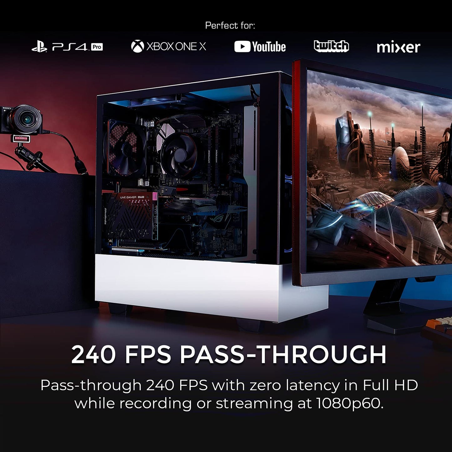 AVerMedia Live Gamer Duo. Tarjeta de Captura de vídeo Dual HDMI 1080p (GC570D)