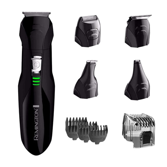Recortadora Recargable Remington Negro para Barba, Bigote, Nariz y Oídos