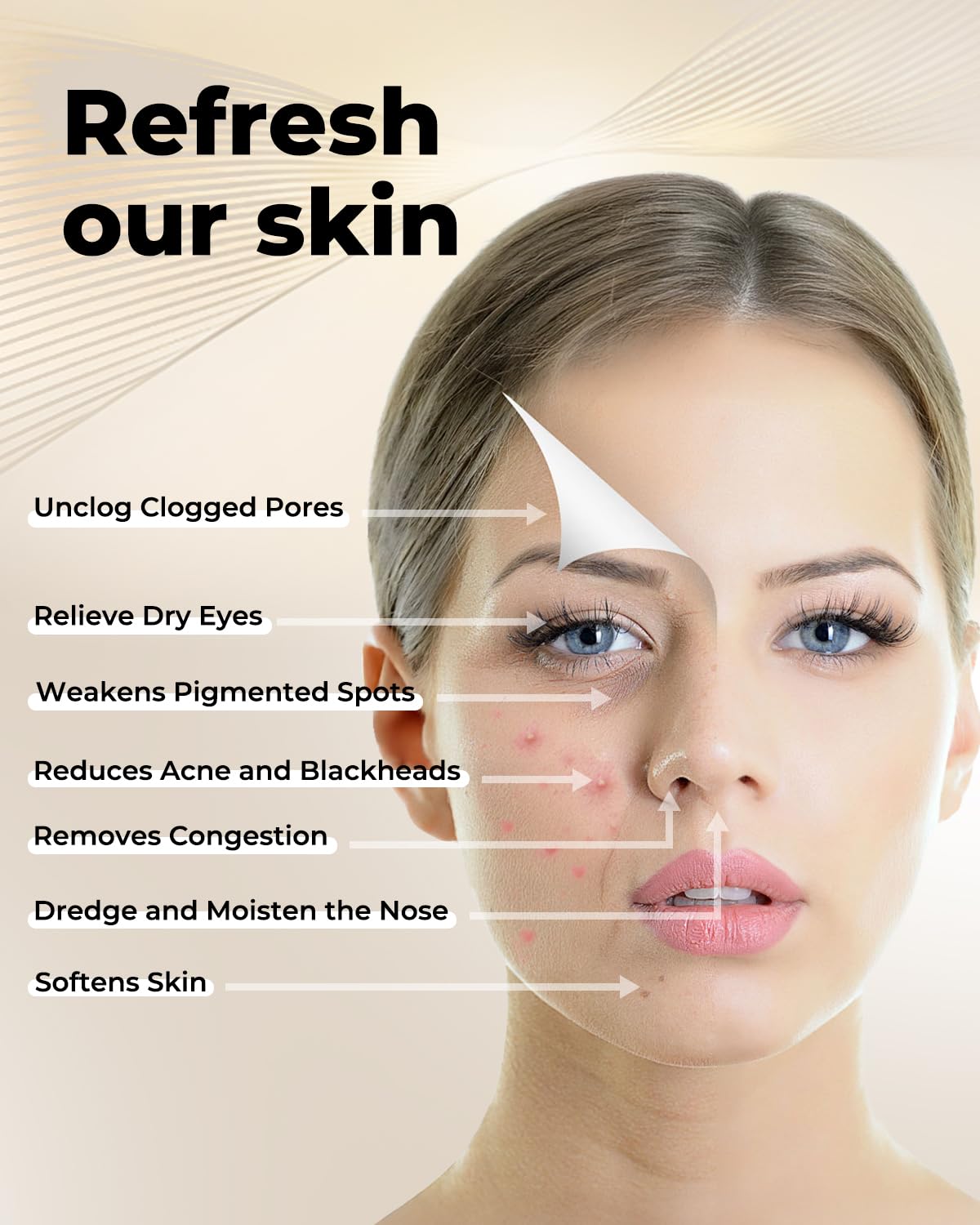 Kingsmile Face Steamer, vaporizador facial para la cara, niebla cálida para esteticista, vaporizador de vapor caliente profesional para SPA facial en el hogar con nano ozono, humidificador facial para mujeres y hombres, sinusitis destapa los poros