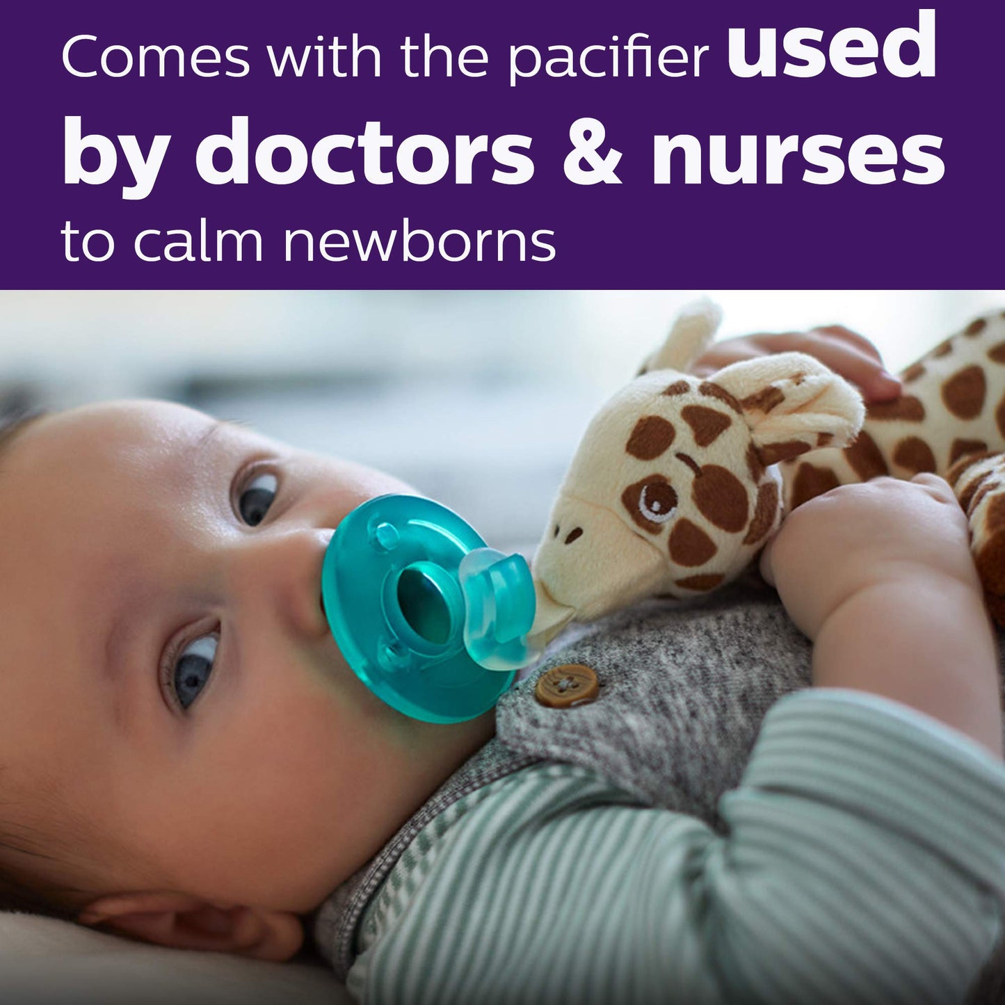 Chupón Philips Avent Jirafa con Soporte Desmontable para Bebé