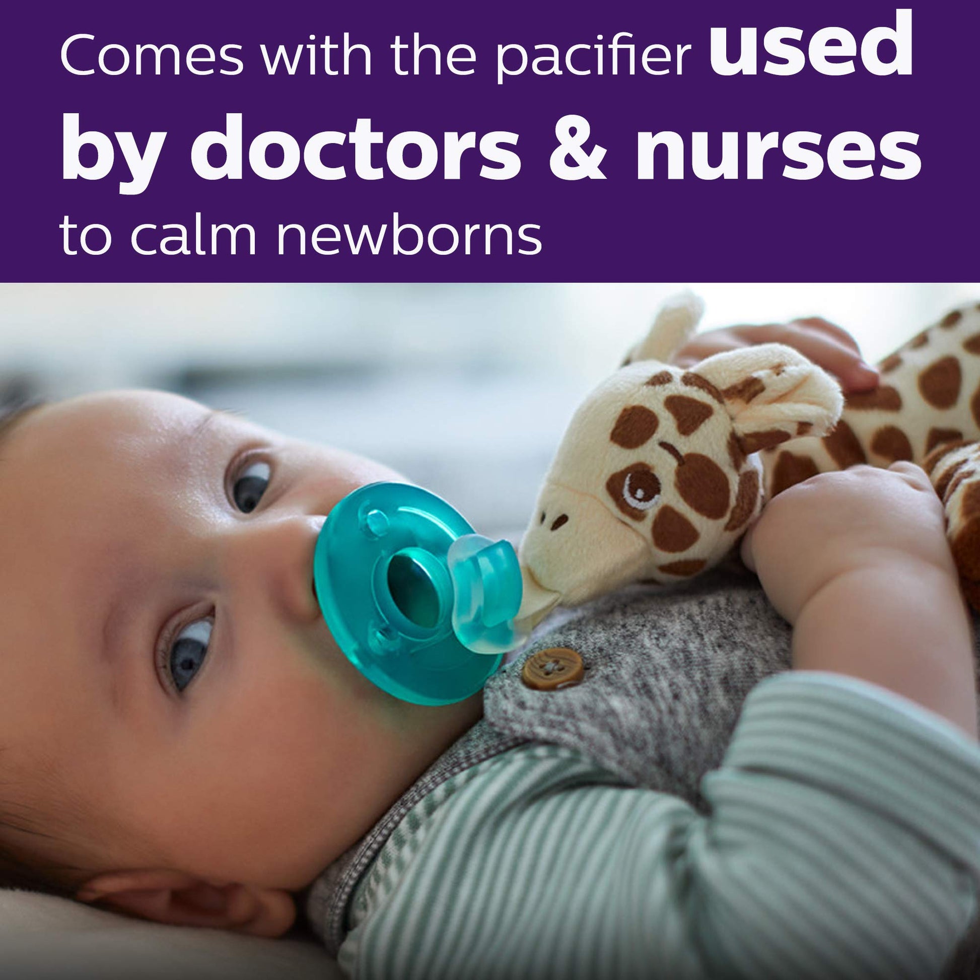 Chupón Philips Avent Jirafa con Soporte Desmontable para Bebé