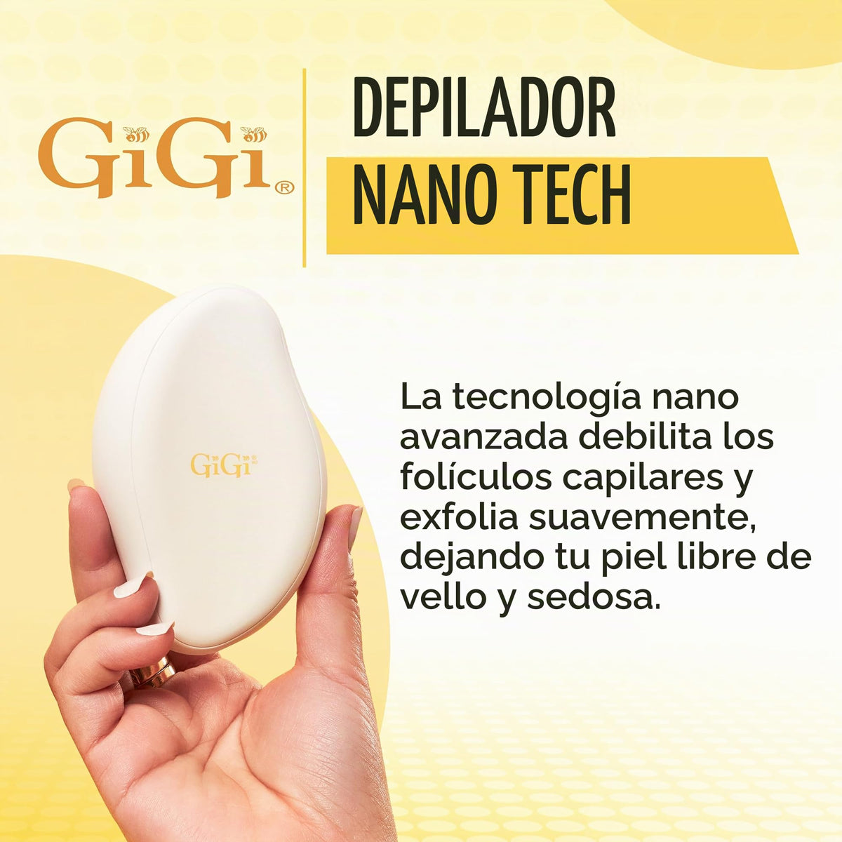 GiGi Depiladora Nano Tech Portátil para Retoques Finales Eliminación Precisa de Vello Facial y Corporal Diseño Compacto para Llevar Paquete de 1
