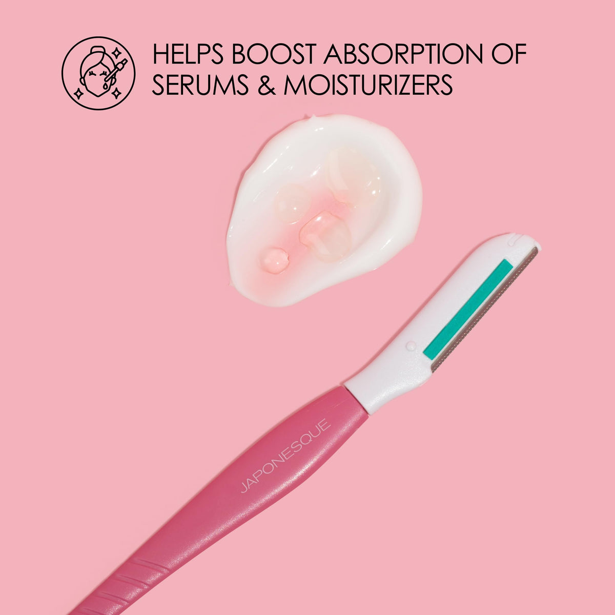 JAPONESQUE- PIEL SUAVE Y BRILLANTE AL INSTANTE: El Dermaplaner Japonesque Comfort+ combina cuchillas japonesas de ultraprecisión y una tira calmante de aloe que deja tu piel visiblemente más brillante