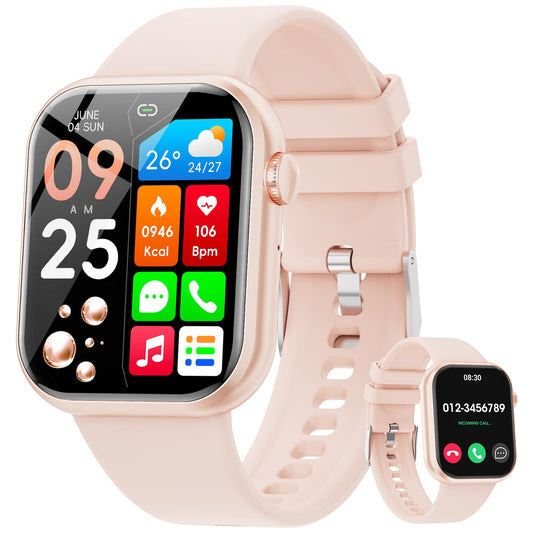 Reloj Inteligente Hwagol Negro 1.85" HD con Bluetooth para Hombre y Mujer