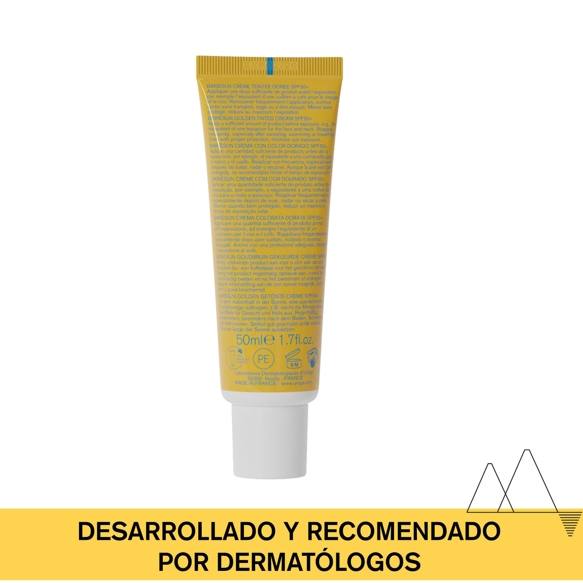 Crema SPF50+ Uriage Dorada Acabado Mate para Mujer