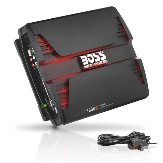 Boss Audio PF1800 Phantom 1800W 4 Channel Full Range, Class A/B Amplifier