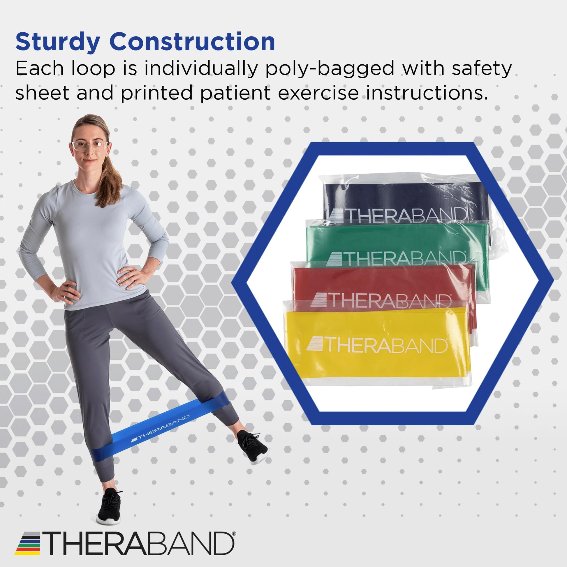 Juego de Bandas de Resistencia TheraBand 12 Inch Multipack Todas Las Intensidades