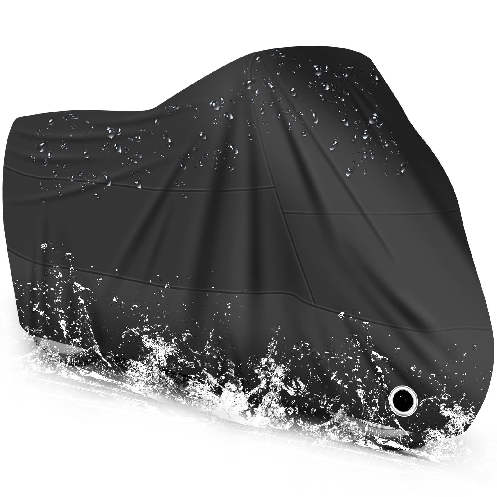 LIHAO Funda Moto 190T Cubierta Impermeable de Motos Funda Protectora Moto Resistente al Agua Polvo Viento y Anti-UV