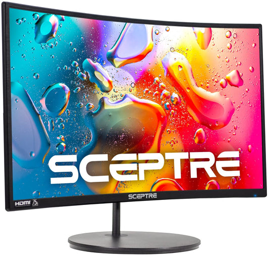 Monitor Gaming Curvo Sceptre Negro 24 Pulgadas 1080p R1500 sRGB 98%