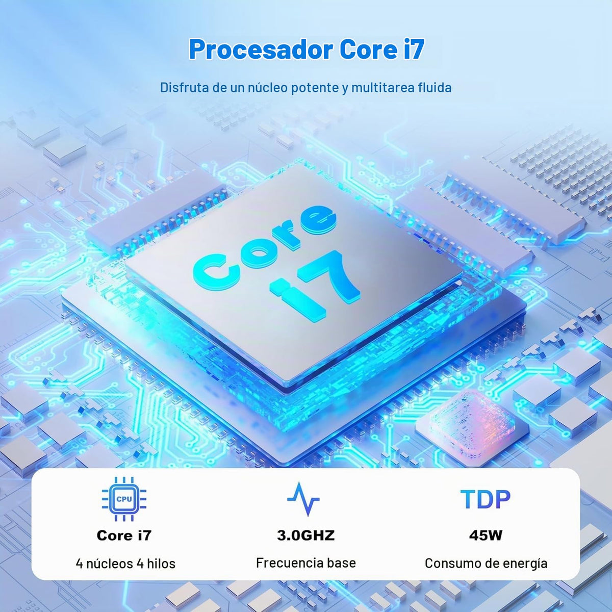 PC Todo en Uno Core i7 FHD IPS 27 Pulgadas con Visualización Giratoria y Cámara Web Emergente