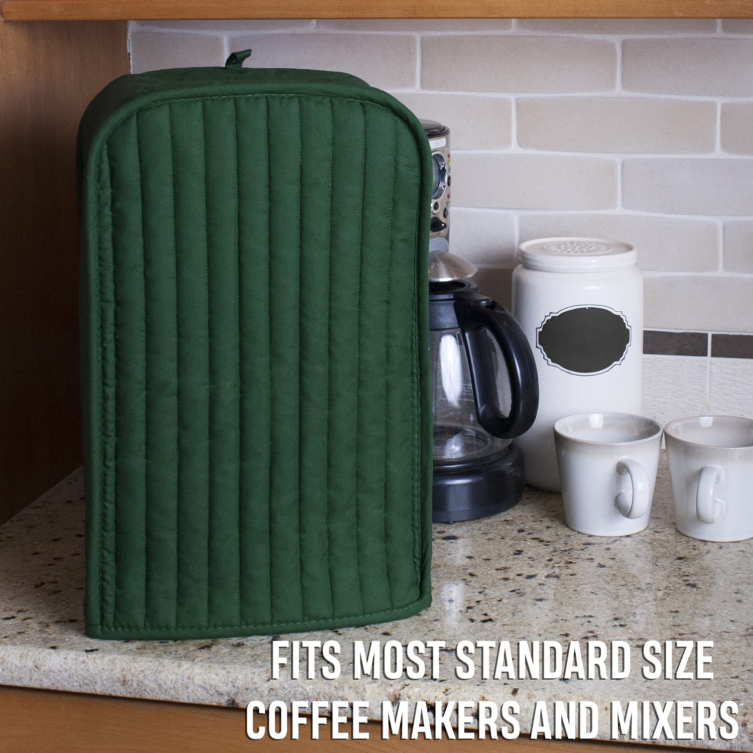 Protector Acolchado Ritz Verde Oscuro para licuadora o máquina de café
