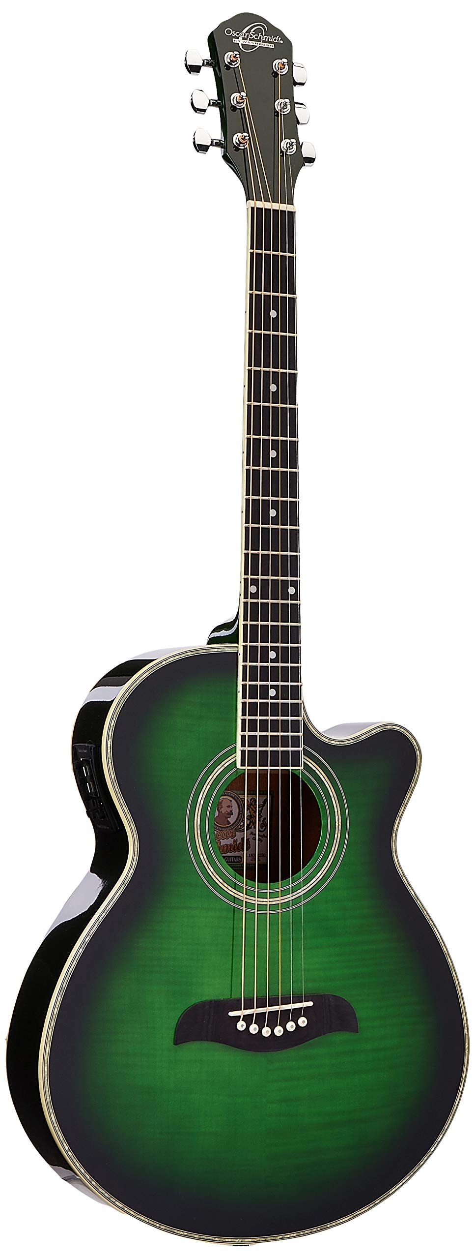 Oscar Schmidt ISOSCOG10CEFTGR Guitarra Electroacustica Og10Cef, Verde Verde