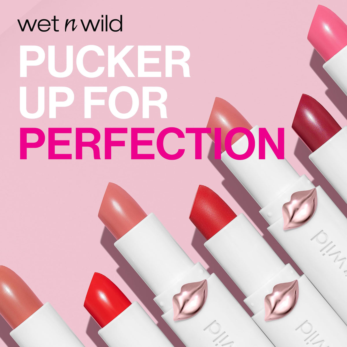 Wet n Wild Mega Last Color de Labios Alto Brillo Rosé and Slay | Lipstick Cremoso Hidratante con Acabado Brillante | Labial Rosado de Larga Duración y Textura Suave | Vegano y Sin Crueldad