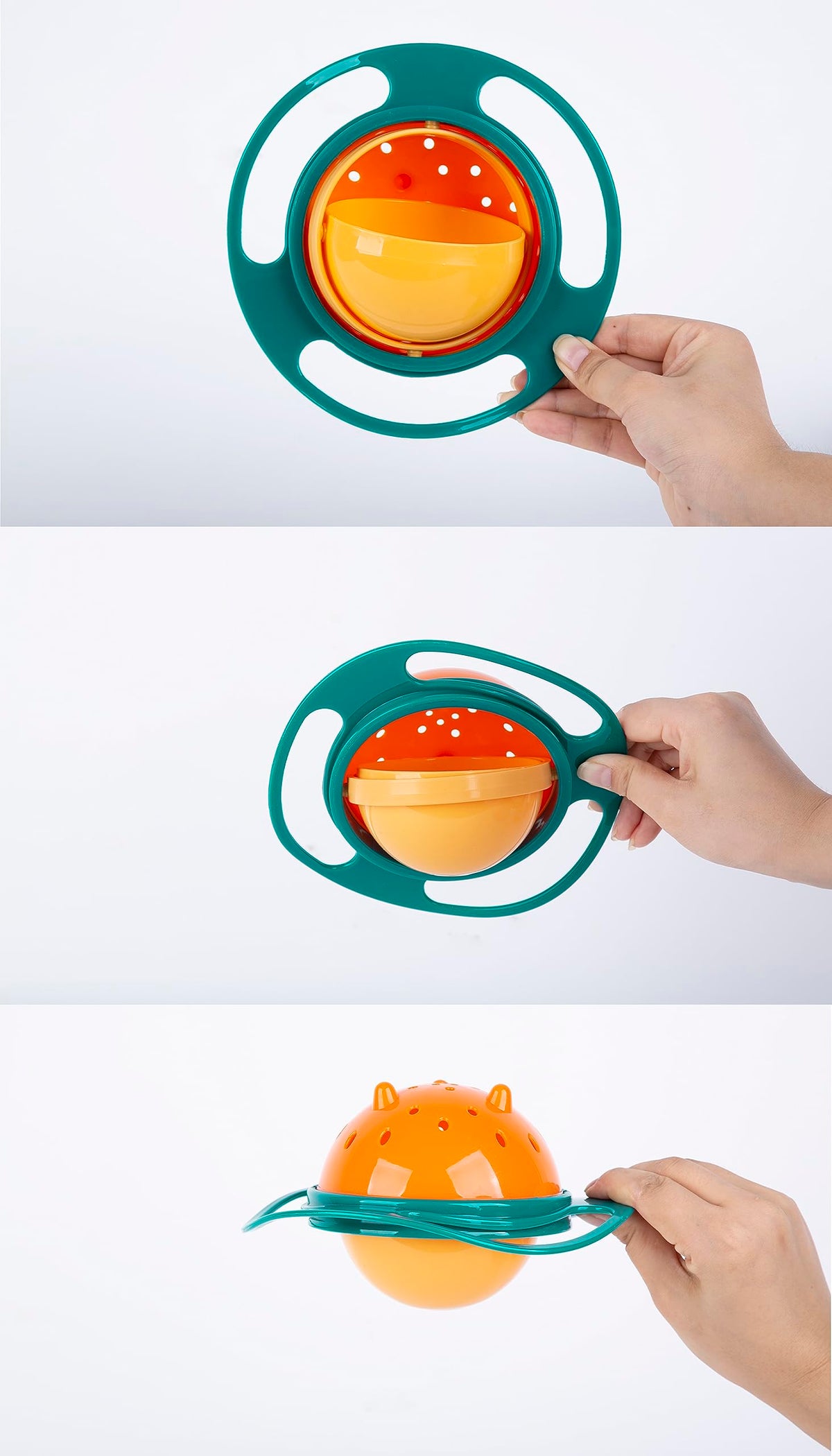 Berry President Tazón Mágico Giratorio De 360 Grados, Resistente A Derrames, con Tapa, para Bebés Y Niños Pequeños.