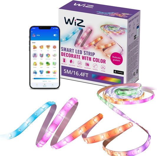 Tira de Luz LED WiZ Multicolor 16.4 Pies para Hogar Inteligente