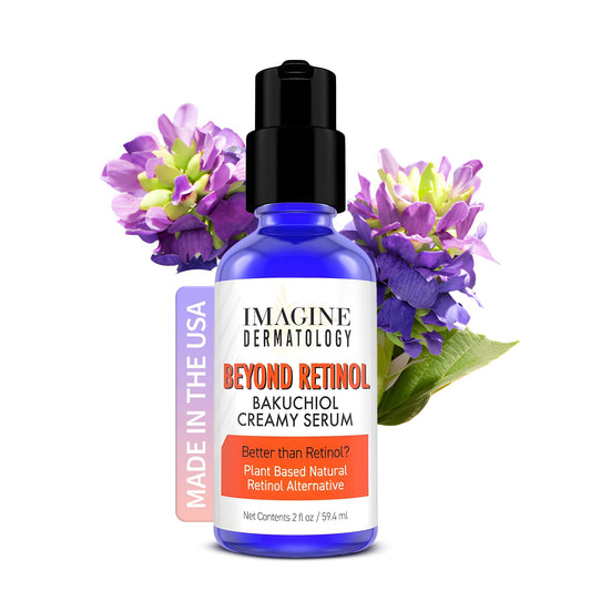 Bakuchiol Serum Anti Aging, Anti Wrinkle Retinol Cream Alternative with Hyaluronic Acid - Unmatched G3L Delivery System - 2 fl oz/59.4 ml (2 fl oz)